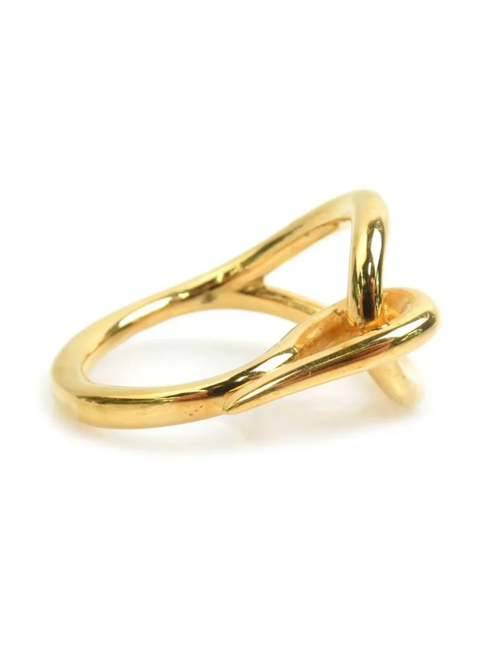 Hermes Scarf Ring Gold